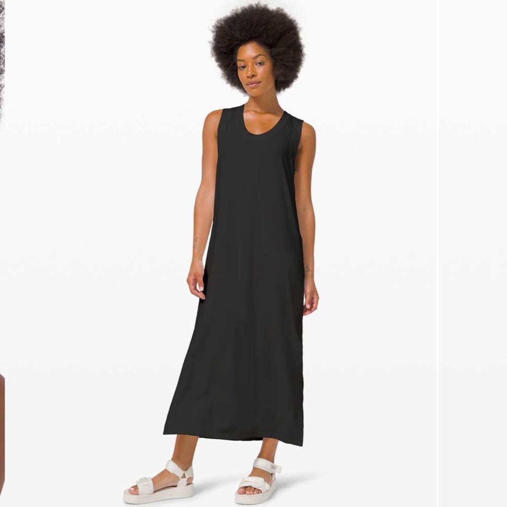 Lululemon - All Yours Tank Maxi/Midi Dress - Black - Size 8
